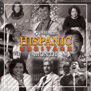 Collage honoring Hispanic Heritage Month featuring diverse individuals.