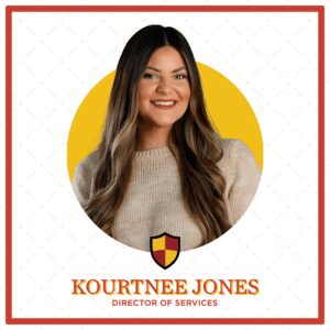 Portrait of Kourtnee Jones, Director of Services.