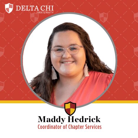 Portrait of Maddy Hedrick, Coordinator of Chapter Services at Delta Chi.