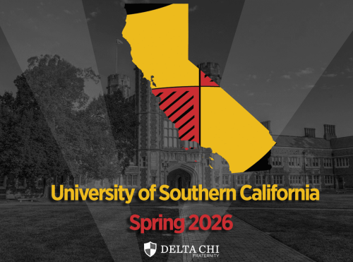 University of Southern California Spring 2026 announcement with campus background.