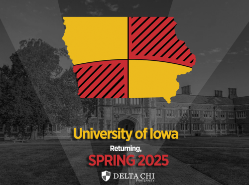 Iowa University of Iowa Spring 2025 returning students announcement.