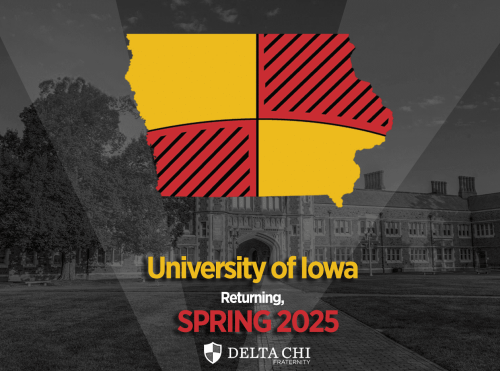 University of Iowa Spring 2025 returning students announcement.